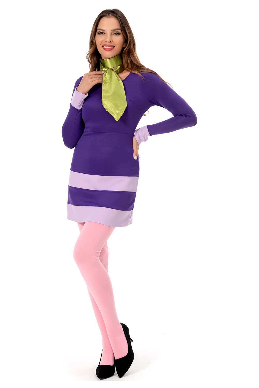 Scooby Doo Where Are You Daphne Blake Cosplay Costume Skirt Dress Festival Outfit 
