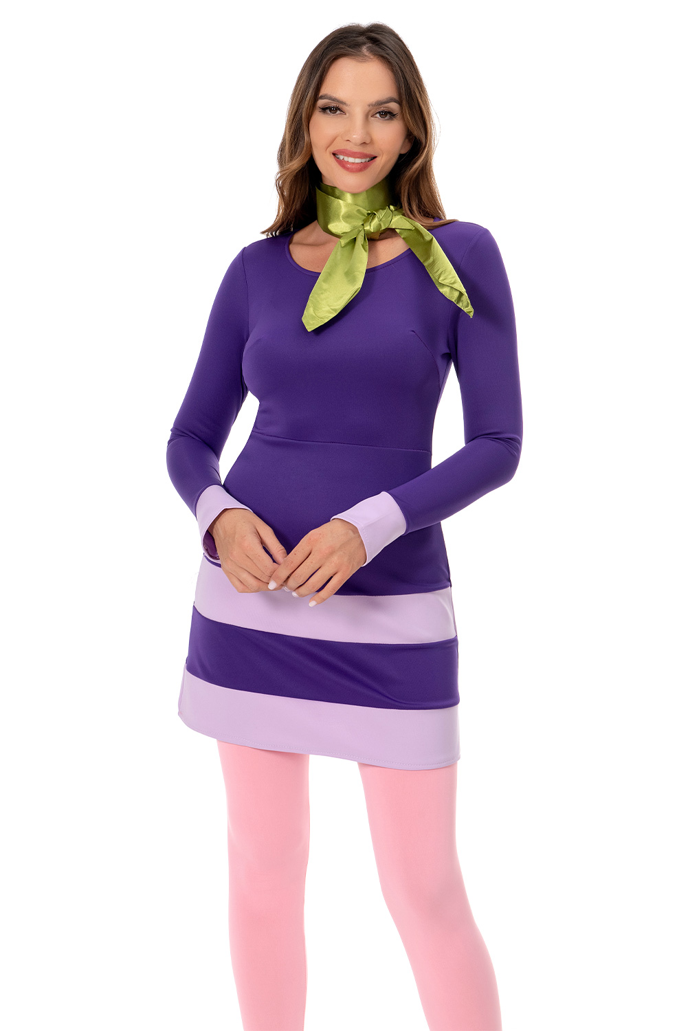 Scooby Doo Where Are You Daphne Blake Cosplay Costume Skirt Dress Festival Outfit 