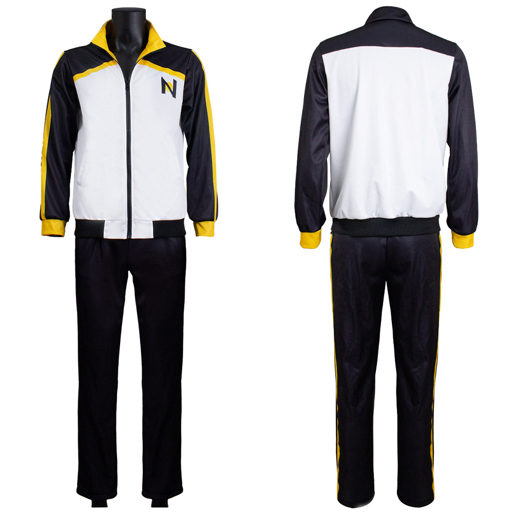 Natsuki Subaru Black and White Sportswear Outfits Halloween Carnival Cosplay Costume