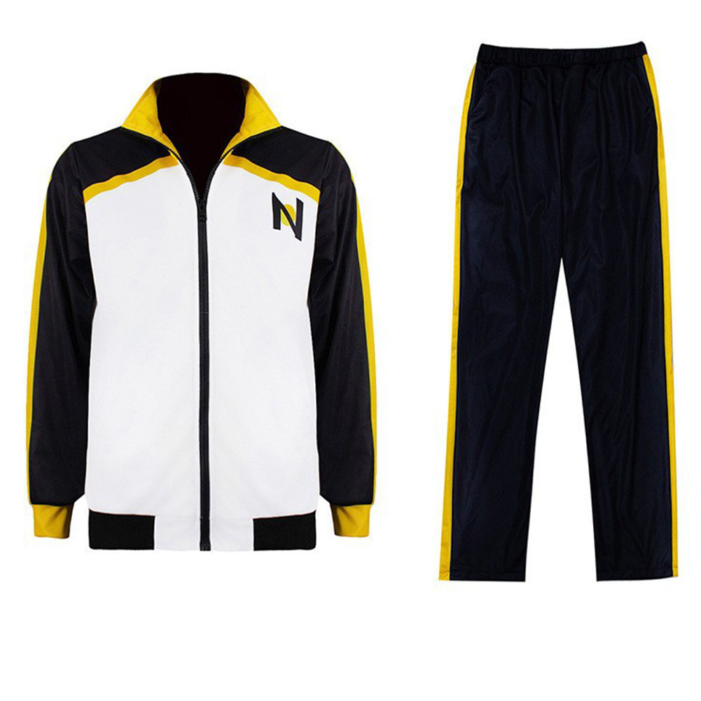 Natsuki Subaru Black and White Sportswear Outfits Halloween Carnival Cosplay Costume