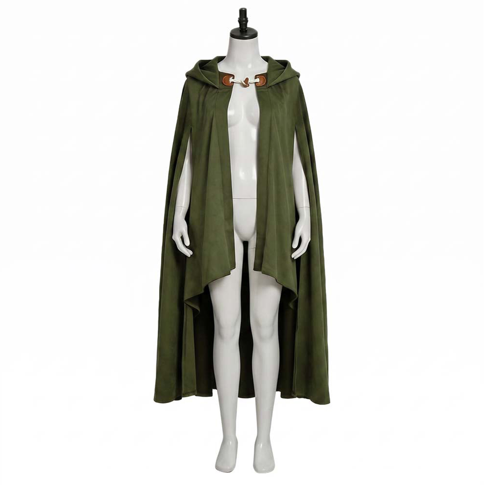 The Lord of the Rings The Hobbit Green Cloak Outfits Halloween Carnival Cosplay Costume