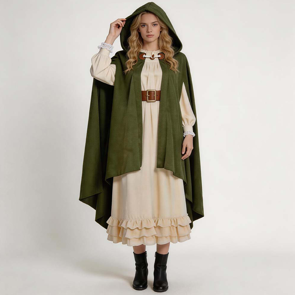 The Lord of the Rings The Hobbit Green Cloak Outfits Halloween Carnival Cosplay Costume