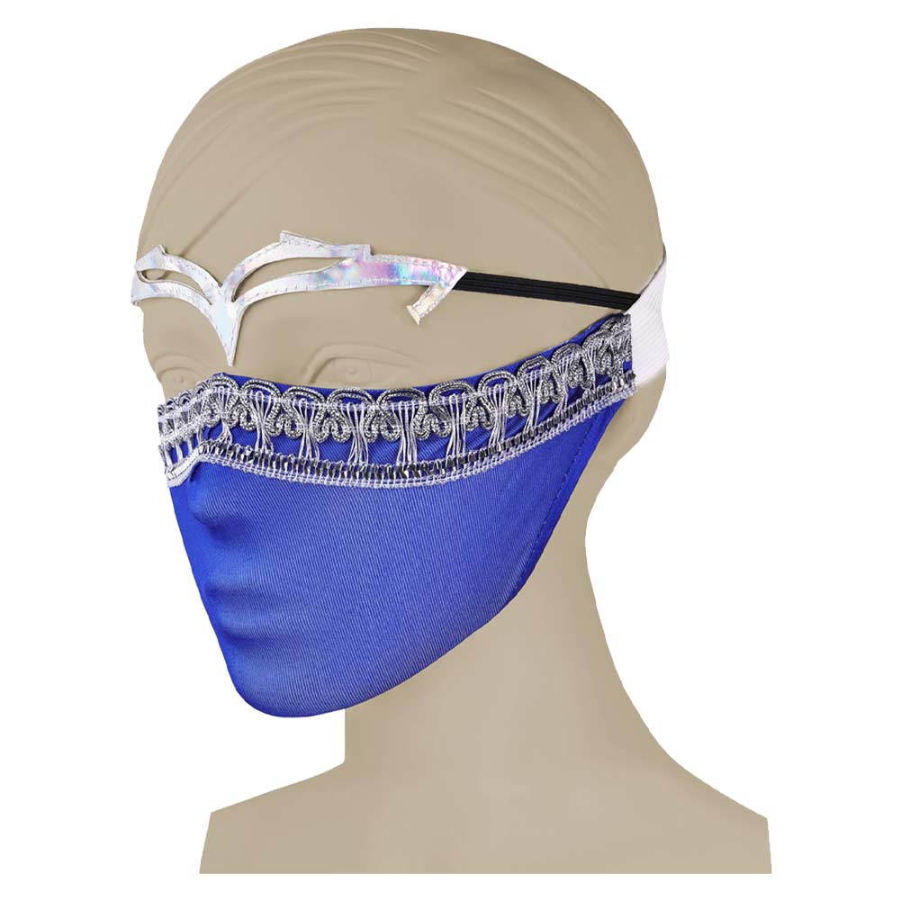 Mortal Kombat 2 Kitana Blue Outfit Halloween Carnival Cosplay Costume
