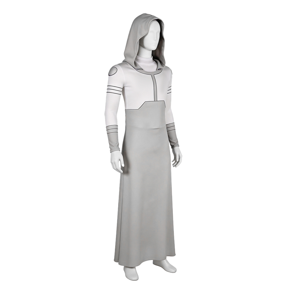 Invincible Mark Grayson Gray Hooded Jumpsuit Outfits Halloween Carnival Cosplay Costume