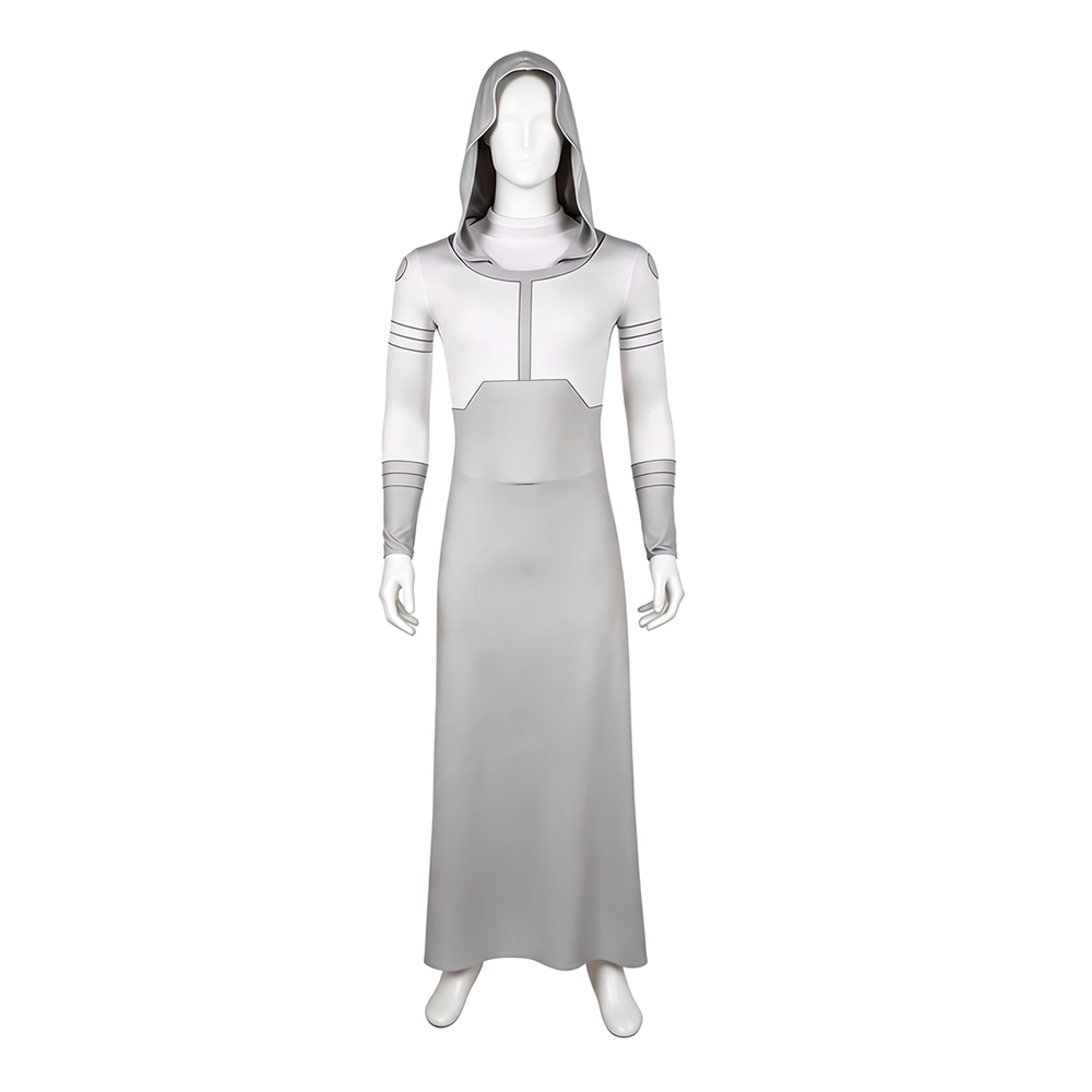 Invincible Mark Grayson Gray Hooded Jumpsuit Outfits Halloween Carnival Cosplay Costume