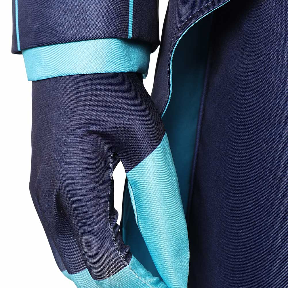 Hazbin Hotel Season 2 Vox Blue Striped Tailcoat Outfit Halloween Carnival Cosplay Costume