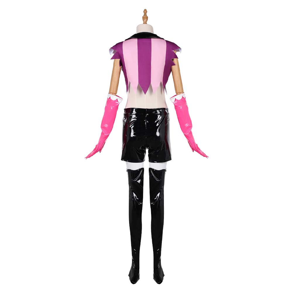 Hazbin Hotel Season 2 Angel Dust Pink Uniform Outfit Halloween Carnival Cosplay Costume