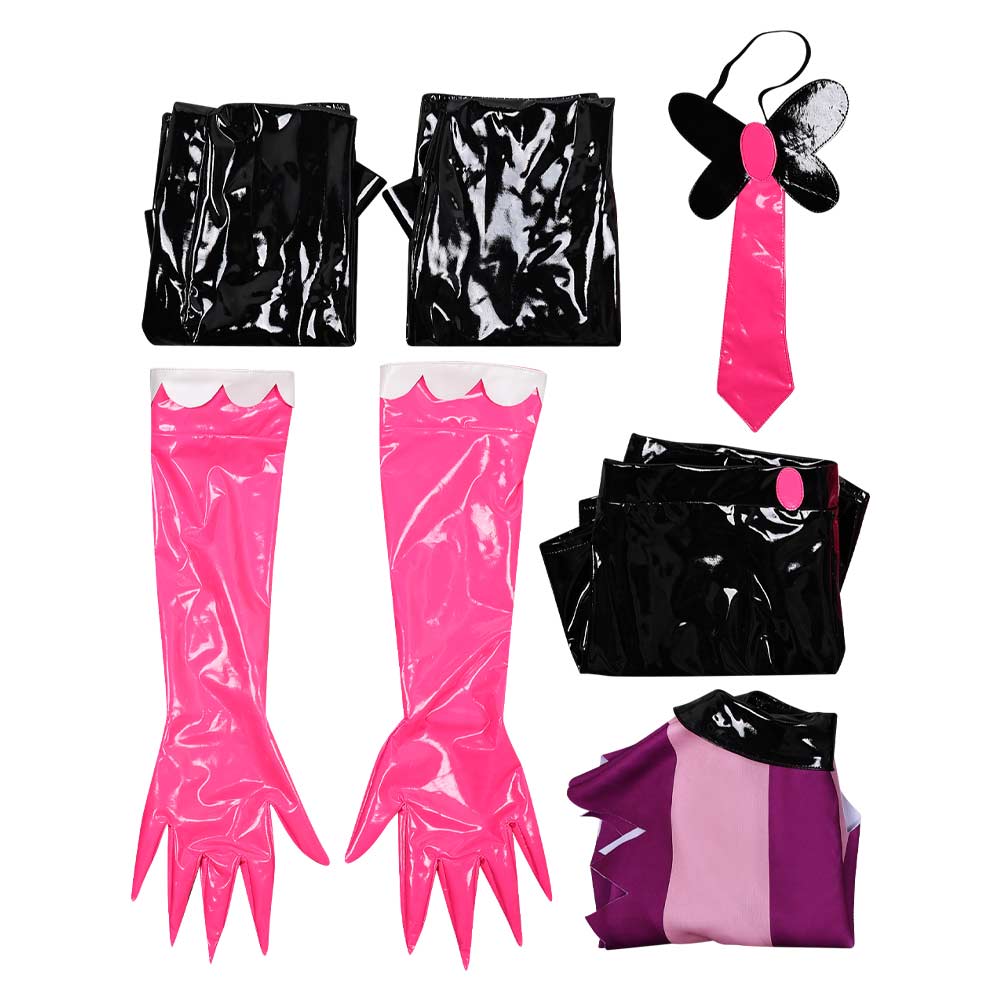 Hazbin Hotel Season 2 Angel Dust Pink Uniform Outfit Halloween Carnival Cosplay Costume