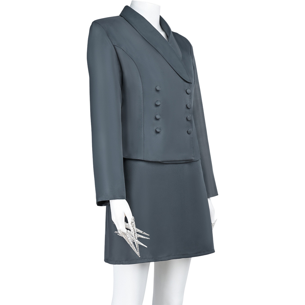 Nosferatu Lucy Harker Grey Uniform Outfit Halloween Carnival Cosplay Costume