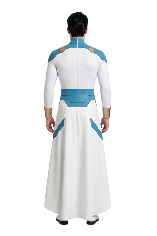 Invincible Mark Grayson Blue and White Jumpsuit Outfits Halloween Carnival Cosplay Costume
