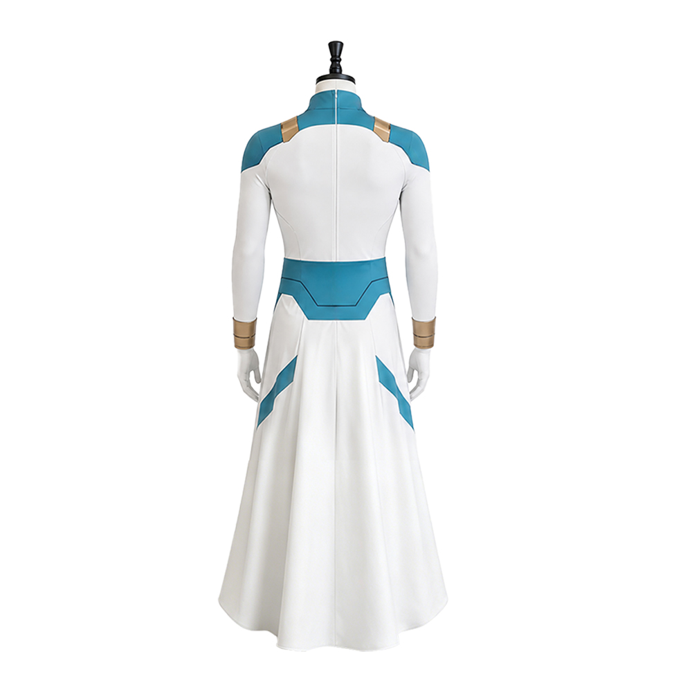 Invincible Mark Grayson Blue and White Jumpsuit Outfits Halloween Carnival Cosplay Costume