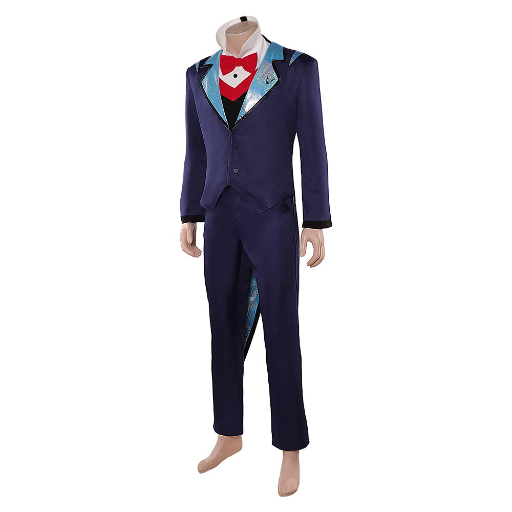 Hazbin Hotel Season 2 Vox Blue Suit Outfit Halloween Carnival Cosplay Costume