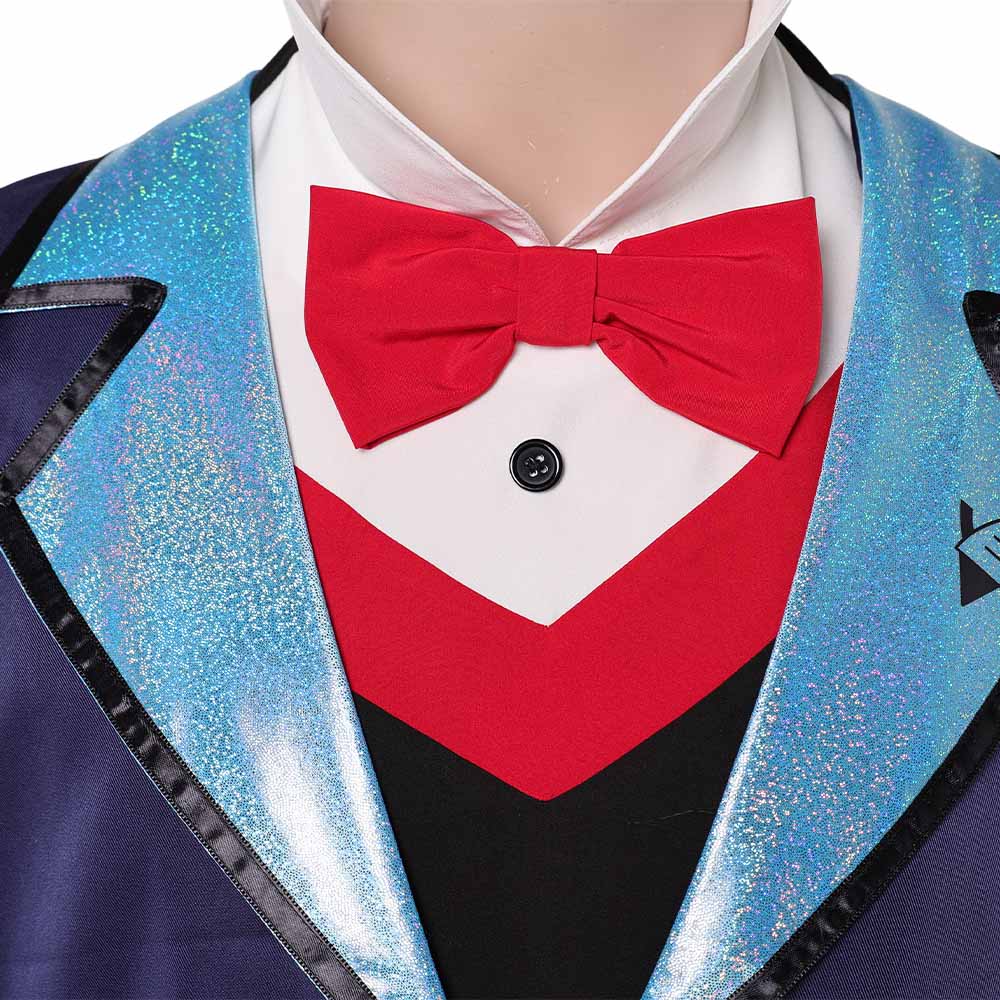 Hazbin Hotel Season 2 Vox Blue Suit Outfit Halloween Carnival Cosplay Costume