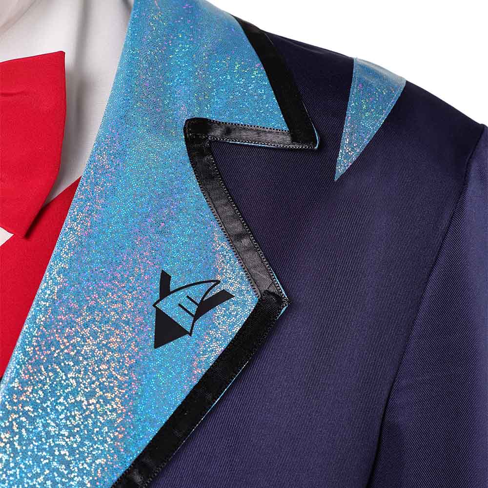 Hazbin Hotel Season 2 Vox Blue Suit Outfit Halloween Carnival Cosplay Costume