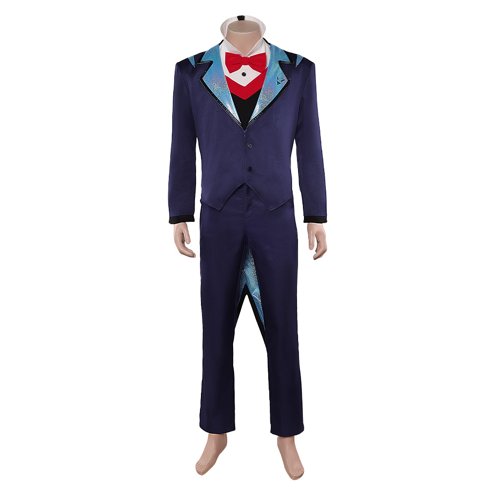 Hazbin Hotel Season 2 Vox Blue Suit Outfit Halloween Carnival Cosplay Costume