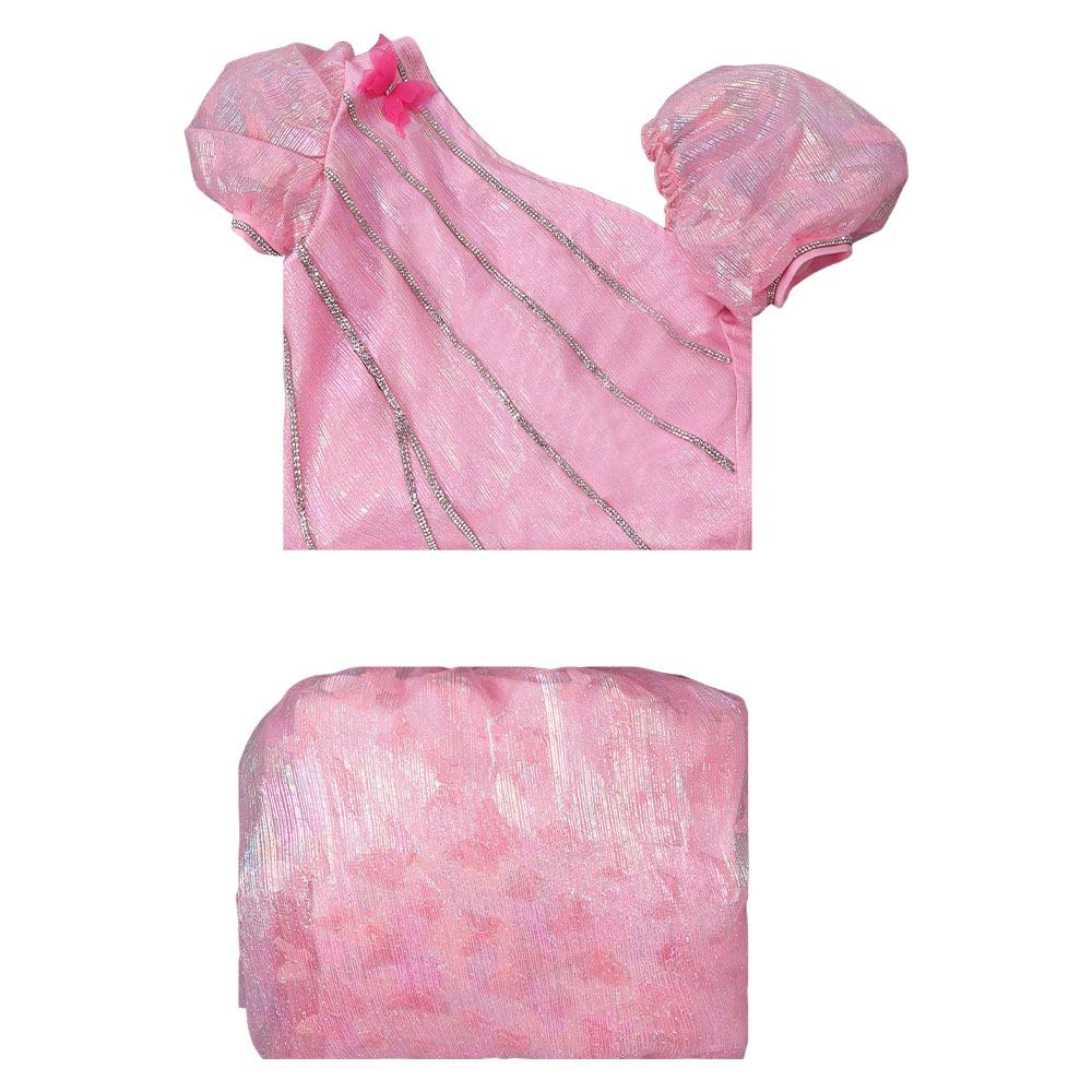 Wicked: The Good Glinda Kids Pink Tulle Dress Halloween Carnival Cosplay Costume