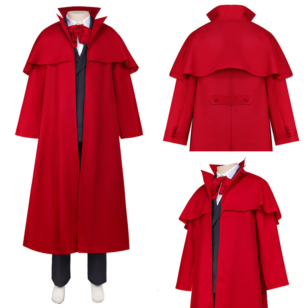 Herushingu Alucard Red Outfit Halloween Carnival Cosplay Costume