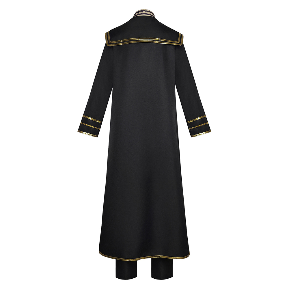 Sousou no Frieren Heiter Black Robe Outfit Outfit Halloween Carnival Cosplay Costume