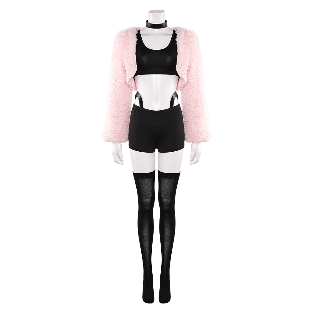 Hazbin Hotel Season 2 Angel Dust Pink Push Outfit Halloween Carnival Cosplay Costume