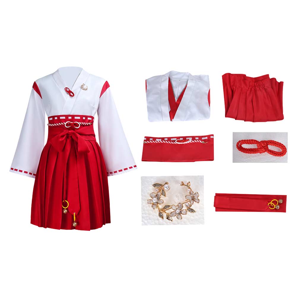 Silent Hill Shimizu Hinako Red Short Kimono Outfit Halloween Carnival Cosplay Costume