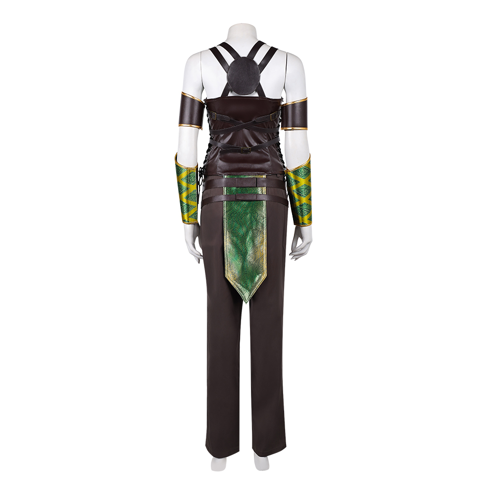 Movie Mortal Kombat 2 Jade Women Green Outfit Halloween Carnival Cosplay Costume
