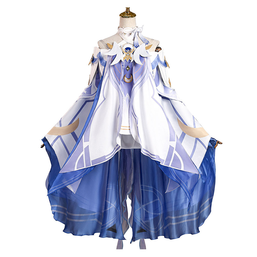 Genshin Impact Columbina Women Dress Halloween Carnival Cosplay Costume