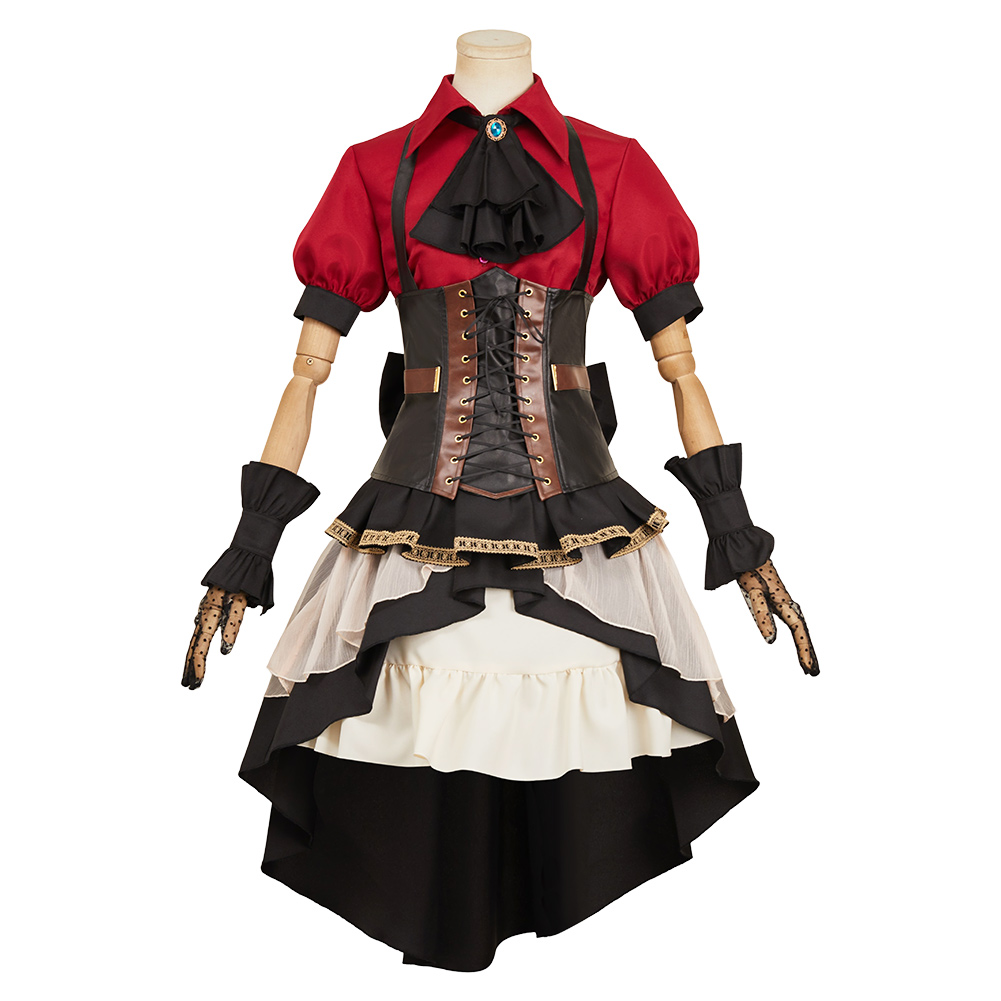 BanG Dream Togawa Sakiko Red Uniform Outfits Halloween Carnival Cosplay Costume