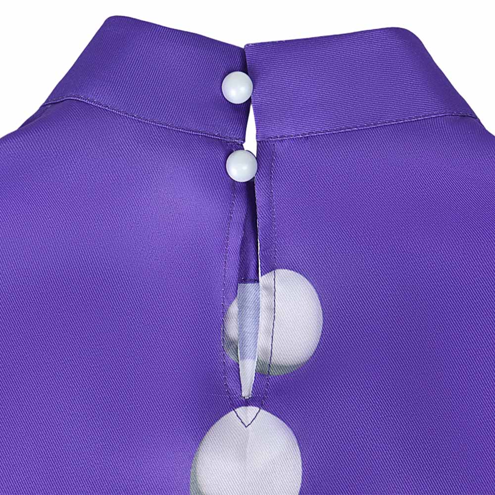 The Nightmare Before Christmas Barrel Purple Skeleton Outfit Halloween Carnival Cosplay Costume