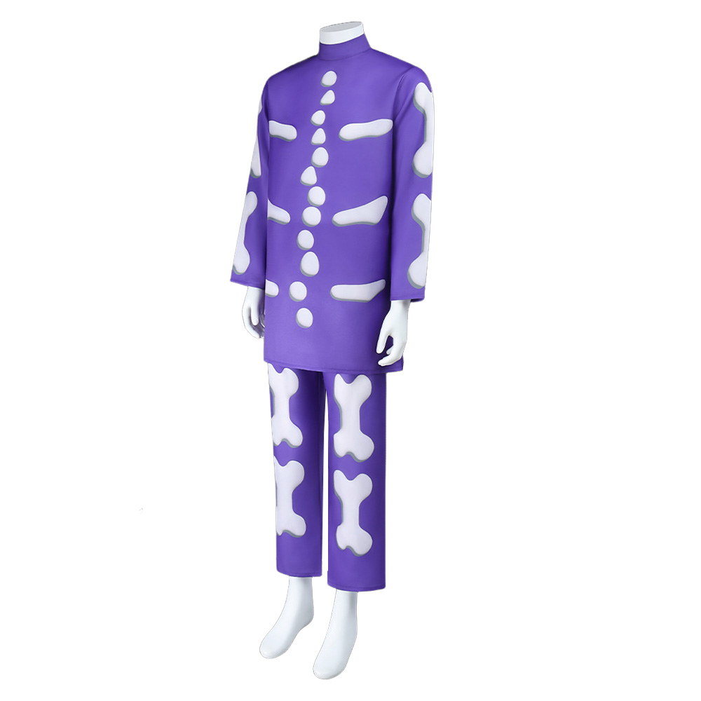 The Nightmare Before Christmas Barrel Purple Skeleton Outfit Halloween Carnival Cosplay Costume