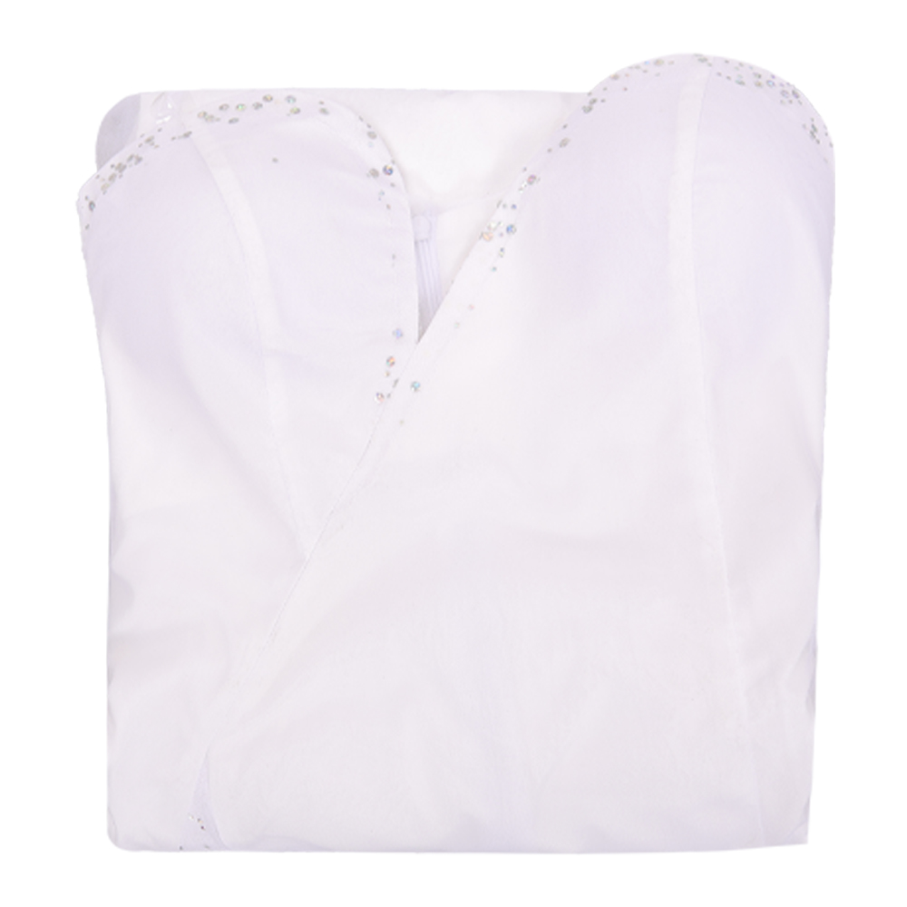 Wicked: For Good Glinda White Strapless Dress Halloween Carnival Cosplay Costume