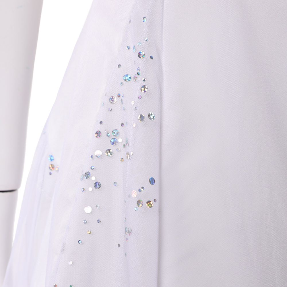 Wicked: For Good Glinda White Strapless Dress Halloween Carnival Cosplay Costume