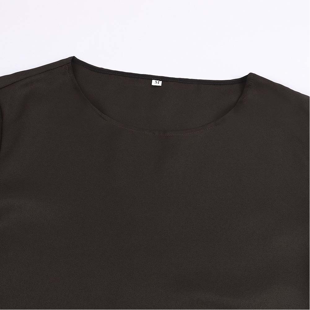 Medieval Renaissance Priest Black Robe Outfit Halloween Carnival Cosplay Costume