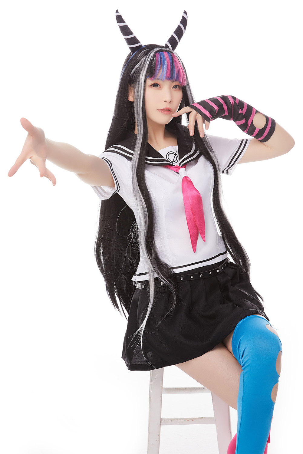 Super DanganRonpa Ibuki Mioda Outfits Cosplay Costume Halloween Suit