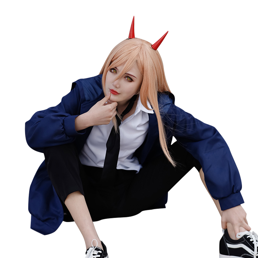 Chainsaw Man Shirt Coat Outfit Power Halloween Carnival Suit Cosplay Costume