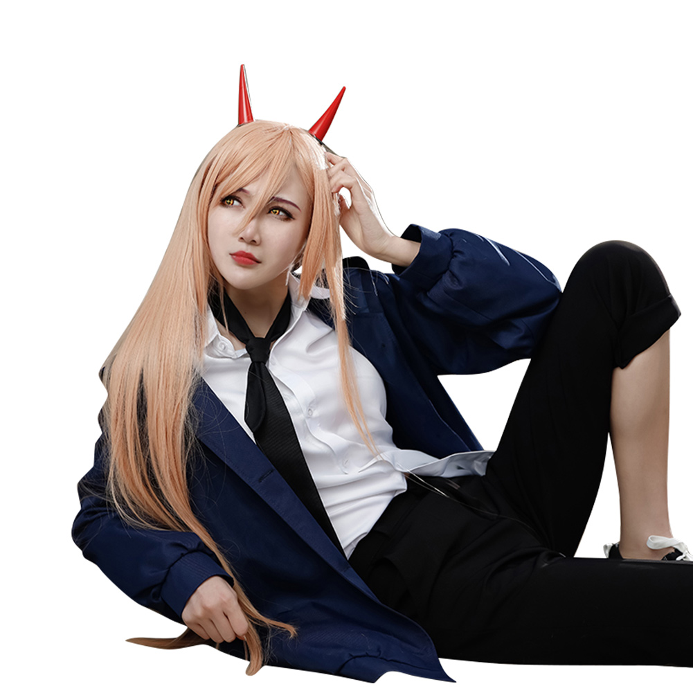 Chainsaw Man Shirt Coat Outfit Power Halloween Carnival Suit Cosplay Costume