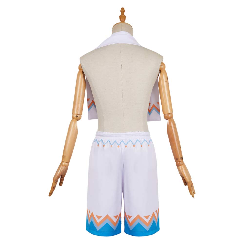 Genshin Impact Aether White Swimsuit Halloween Carnival Cosplay Costume