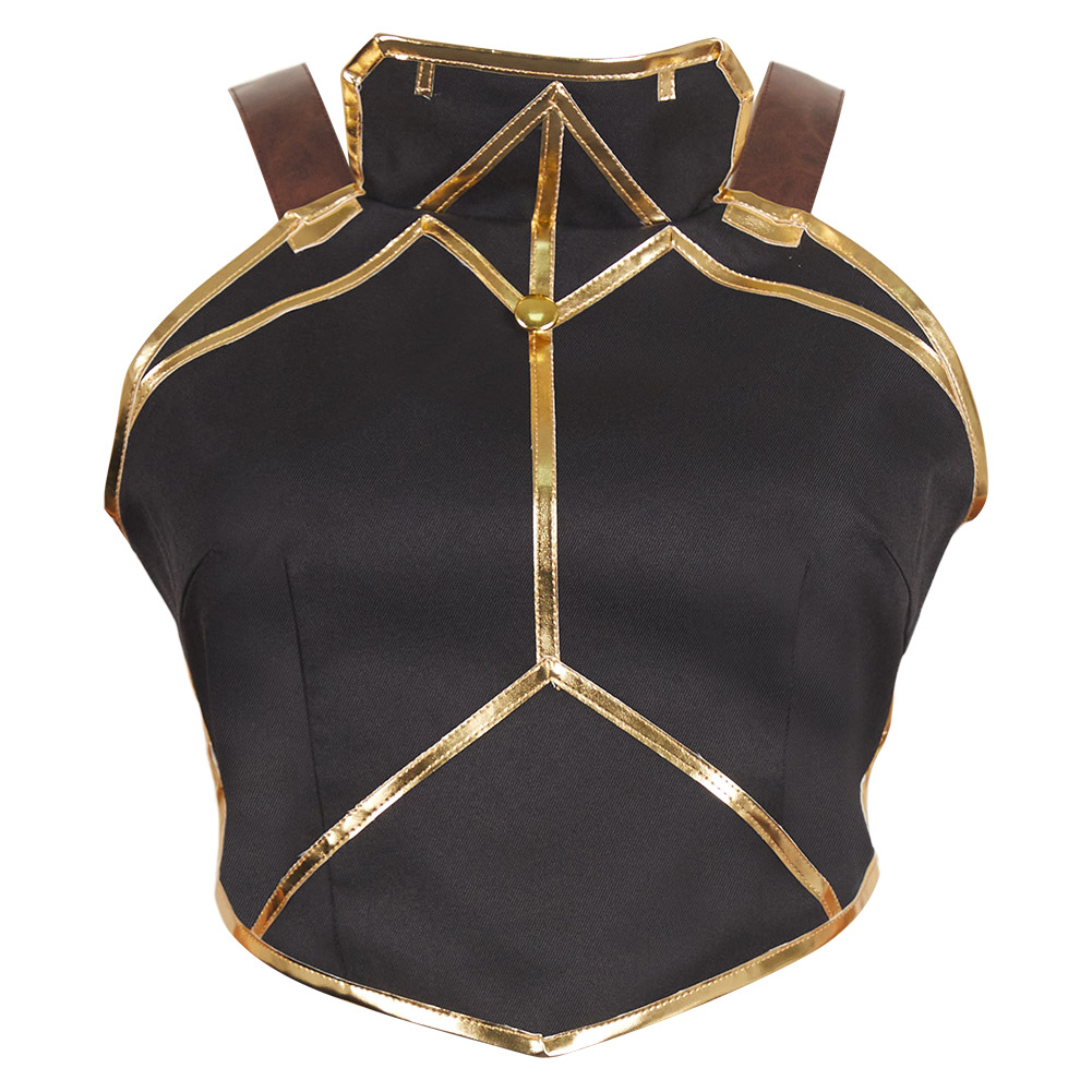 Arcane: League of Legends Season 2 Vi Black Vest Halloween Carnival Cosplay Costume