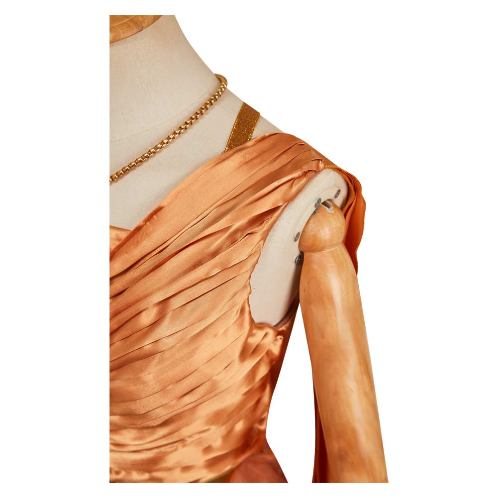 Andor Season 2 Mon Mothma Golden Veil Gown Set Halloween Carnival Party Cosplay Costume