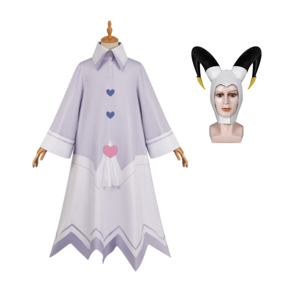 Hazbin Hotel Season 2 Adam White Outfit Halloween Carnival  Cosplay Costume 