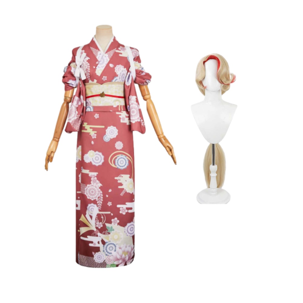 Hazbin Hotel Season 2 Charlie Morningstar Red Kimono Halloween Carnival Cosplay Costume