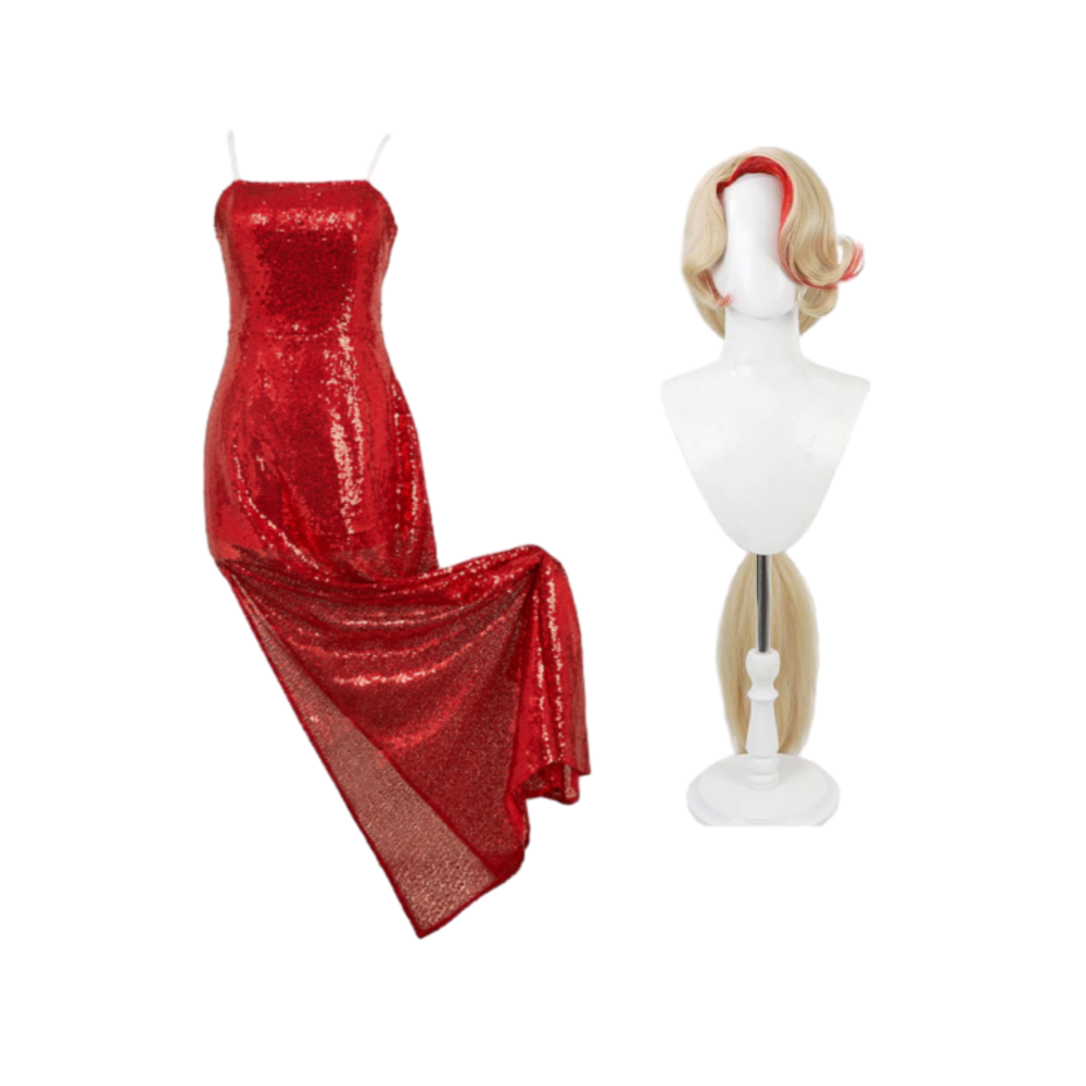 Hazbin Hotel Season 2 Charlie Morningstar Red Sequined Dress Halloween Carnival Cosplay Costume