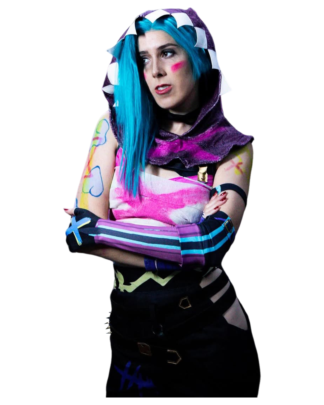 Arcane Season 2 Jinx Top Pants Outfits Halloween Carnival Cosplay Costume