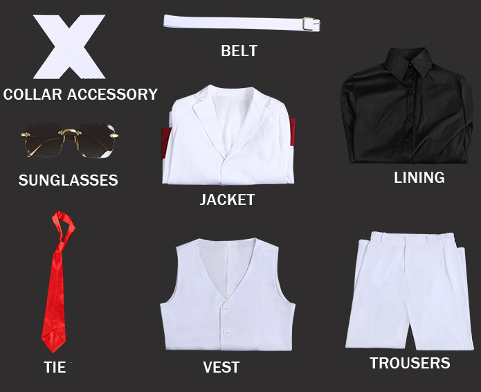 To Be Hero X X Men White Suit Fullset Halloween Carnival Party Cosplay Costume