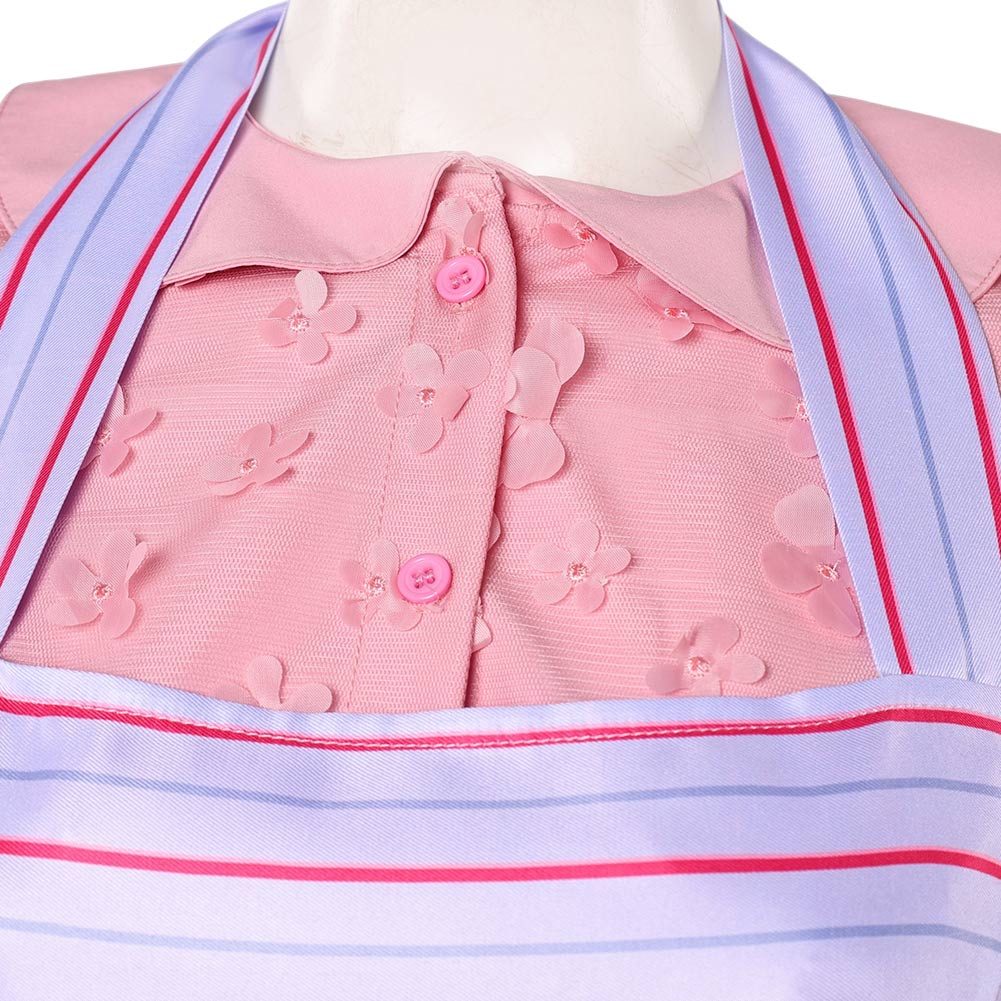 Wicked: For Good Glinda Pink Retro Dress Outfit Halloween Carnival Cosplay Costume