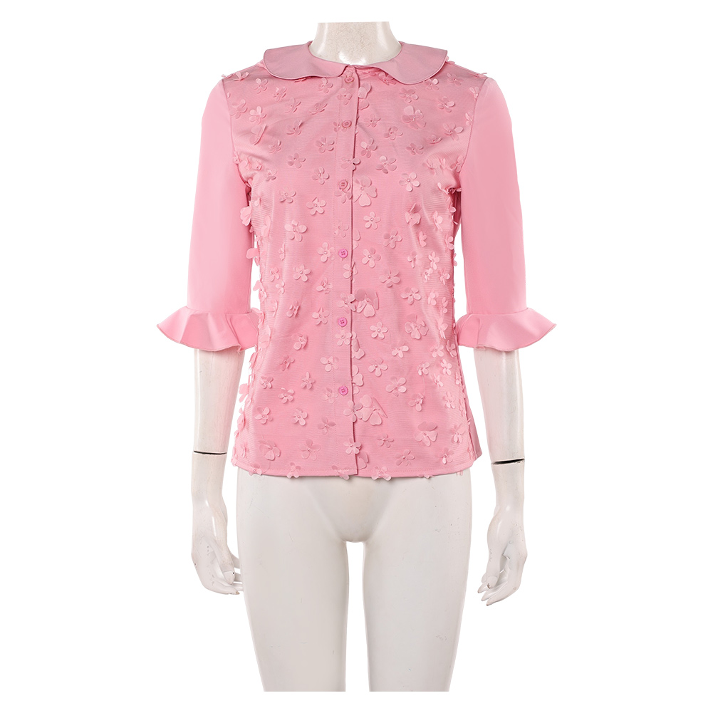 Wicked: For Good Glinda Pink Retro Dress Outfit Halloween Carnival Cosplay Costume