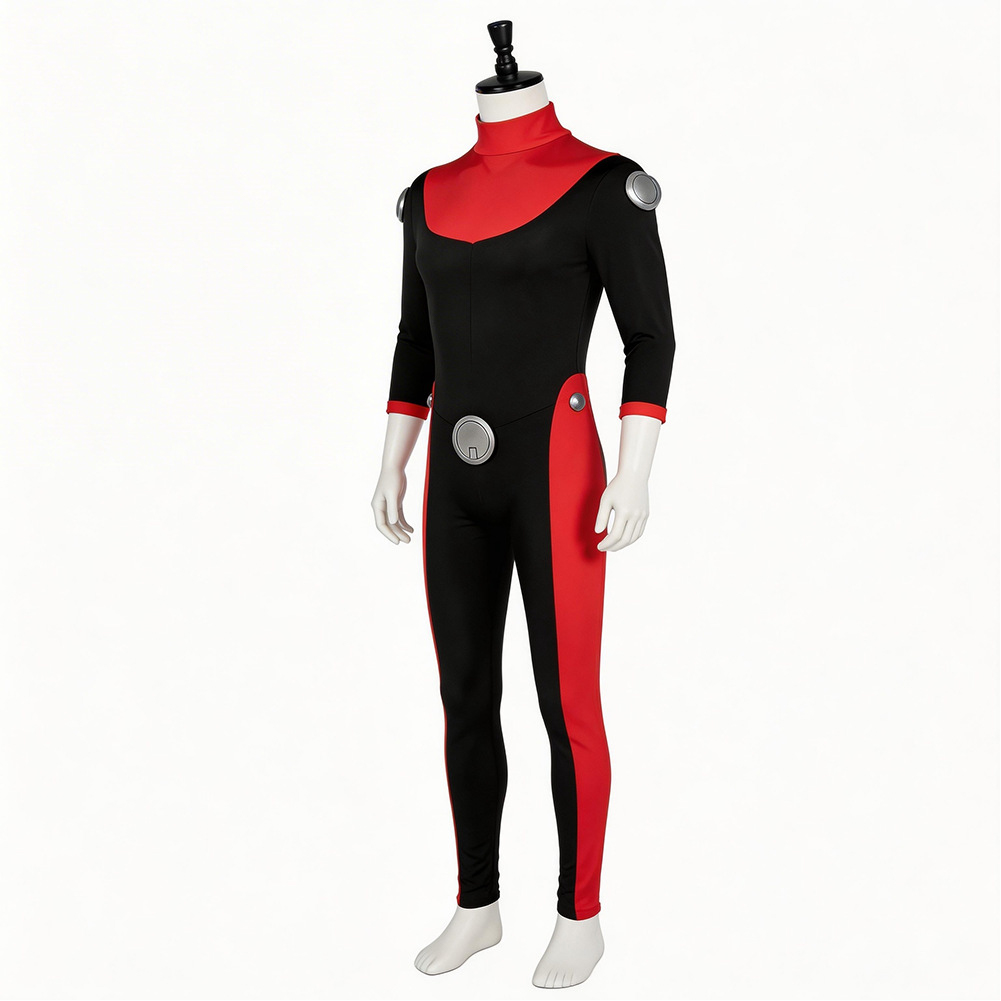 Invincible Scott Red and Black Jumpsuit Outfits Halloween Carnival Cosplay Costume