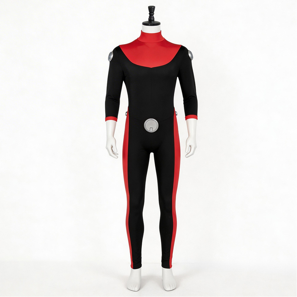 Invincible Scott Red and Black Jumpsuit Outfits Halloween Carnival Cosplay Costume