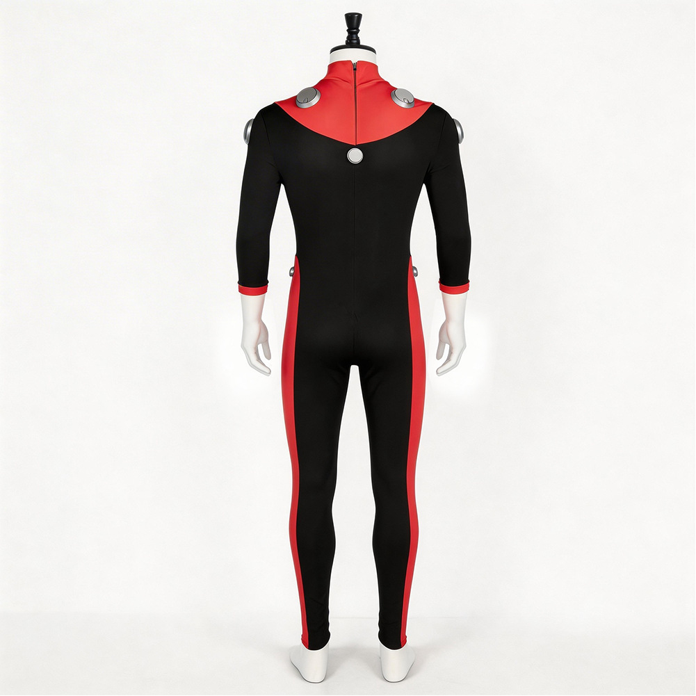 Invincible Scott Red and Black Jumpsuit Outfits Halloween Carnival Cosplay Costume