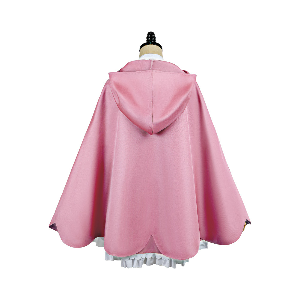 Season 4 Rem Women Pink Outfit with Cape Outfits Halloween Carnival Cosplay Costume