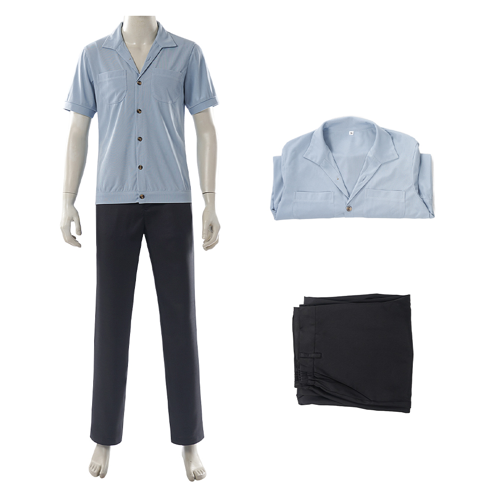 One Piece Live-Action Sanji Blue Outfit Halloween Carnival Cosplay Costume